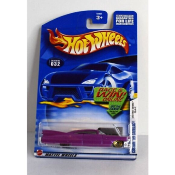 2002 Hot Wheels '59 Custom Cadillac Car First Editions #32 20/42 Purple 1:64 NEW - Picture 2 of 4